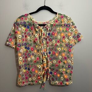 Floral Sheer Blouse